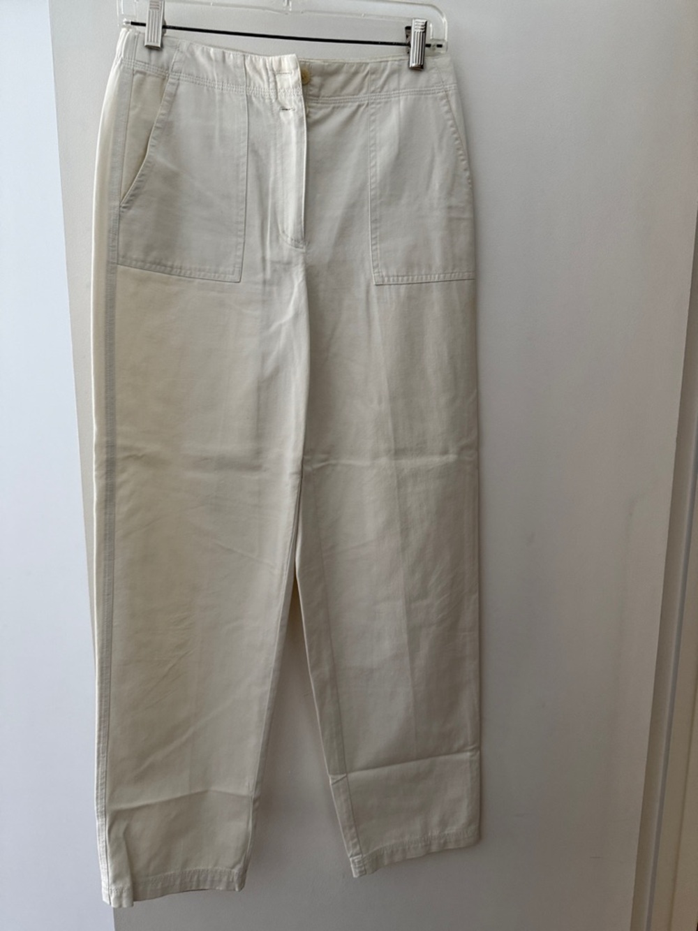 Talbots Straight-Leg Pants in Off-White/Cream